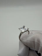 Anello in Argento925 con Zircone Quadrato