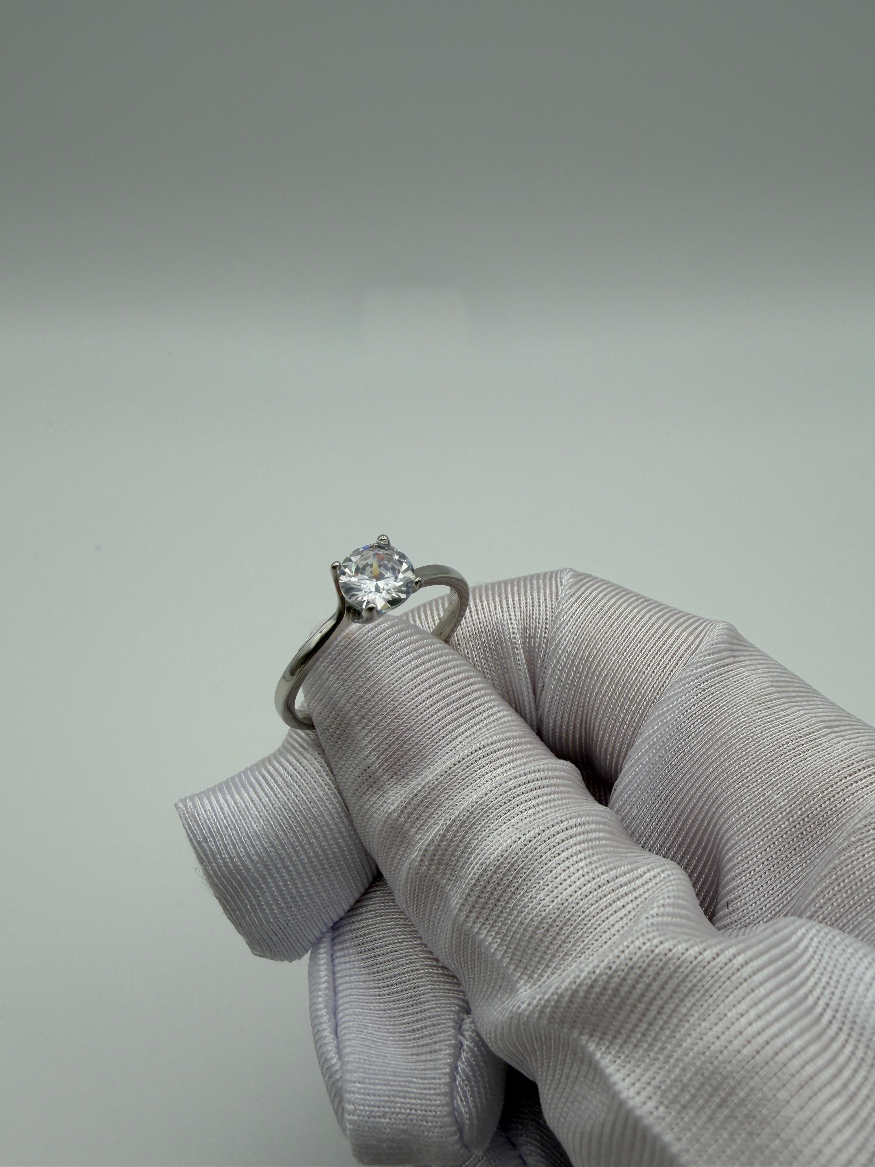 Anello in Argento925 Solitario