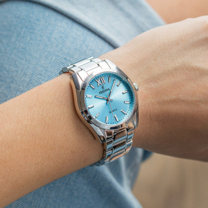 OROLOGIO FESTINA F20622/3 COLLEZIONE ALLEGRIA, CINTURINO IN ACCIAIO BLU, DONNA.
