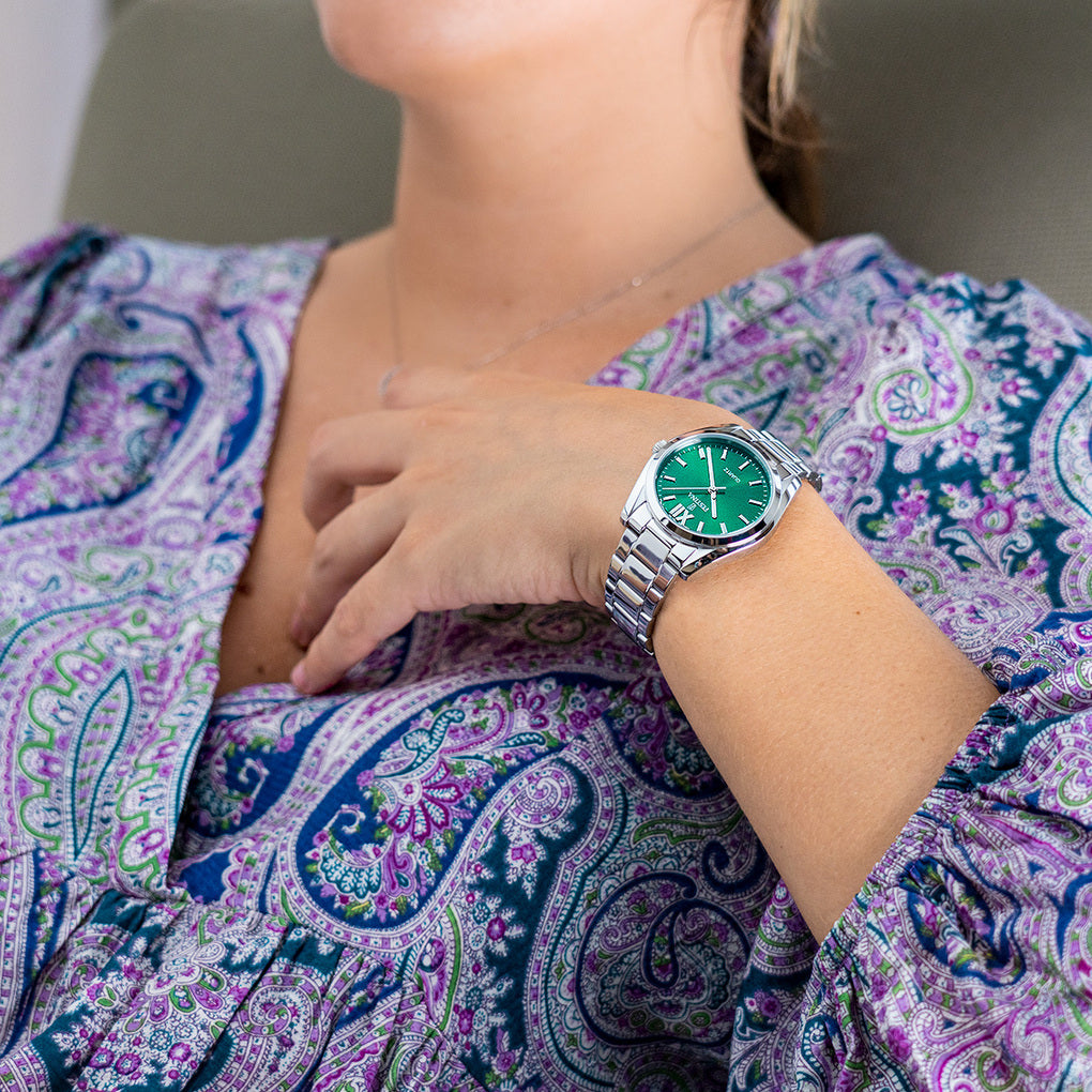 OROLOGIO FESTINA F20622/C COLLEZIONE ALLEGRIA, CINTURINO IN ACCIAIO VERDE, DONNA.