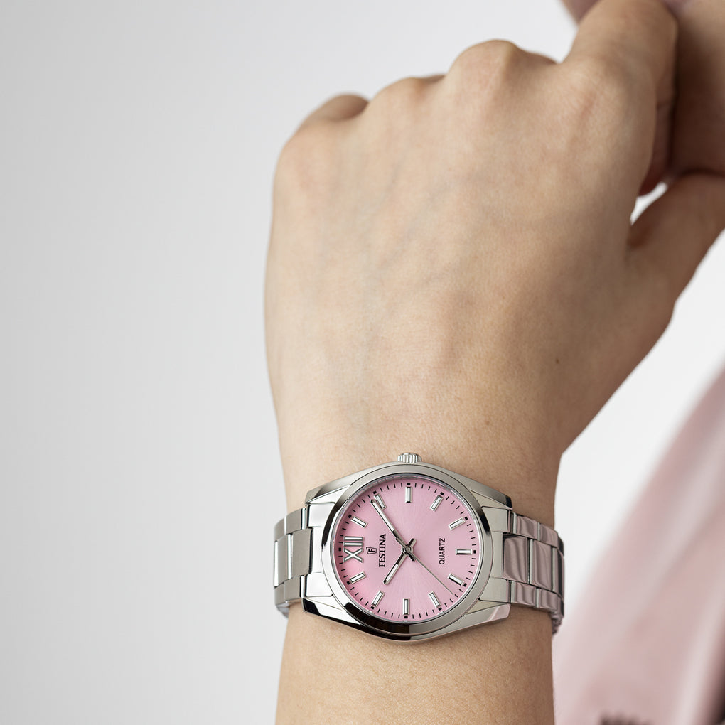 OROLOGIO FESTINA F20622/M ROSA CINTURINO IN ACCIAIO INOSSIDABILE 316L, DONNA