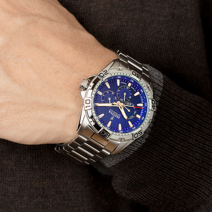 OROLOGIO FESTINA F20623/2 AZZURO CINTURINO IN ACCIAIO INOSSIDABILE 316L, UOMO