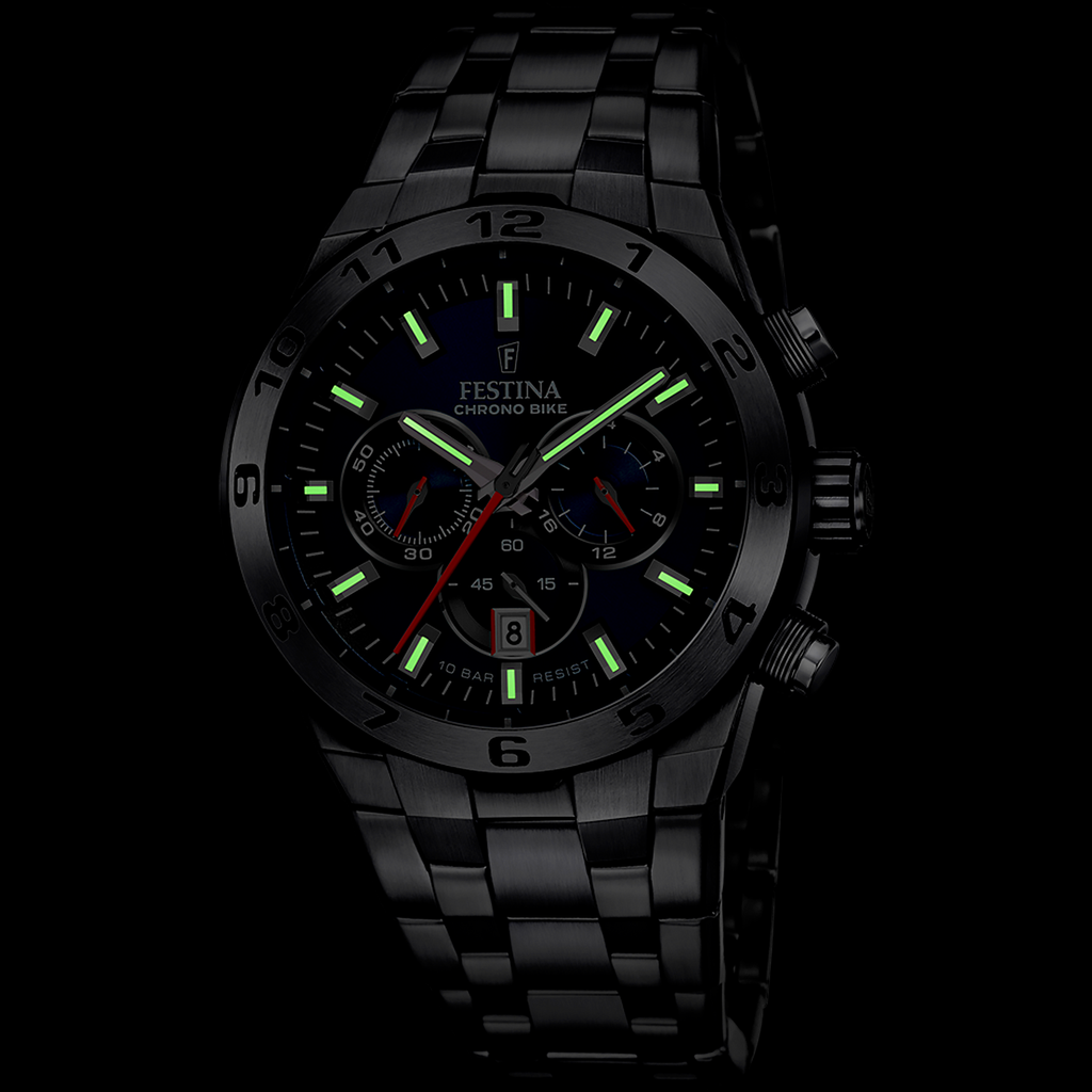 OROLOGIO DA UOMO FESTINA CHRONO BIKE BLU CON CINTURINO IN ACCIAIO F20670/1
