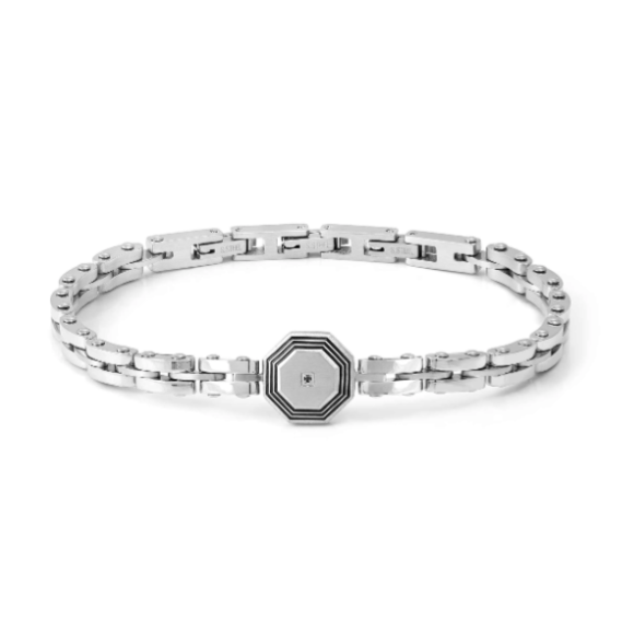Bracciale strong diamond ottagono
