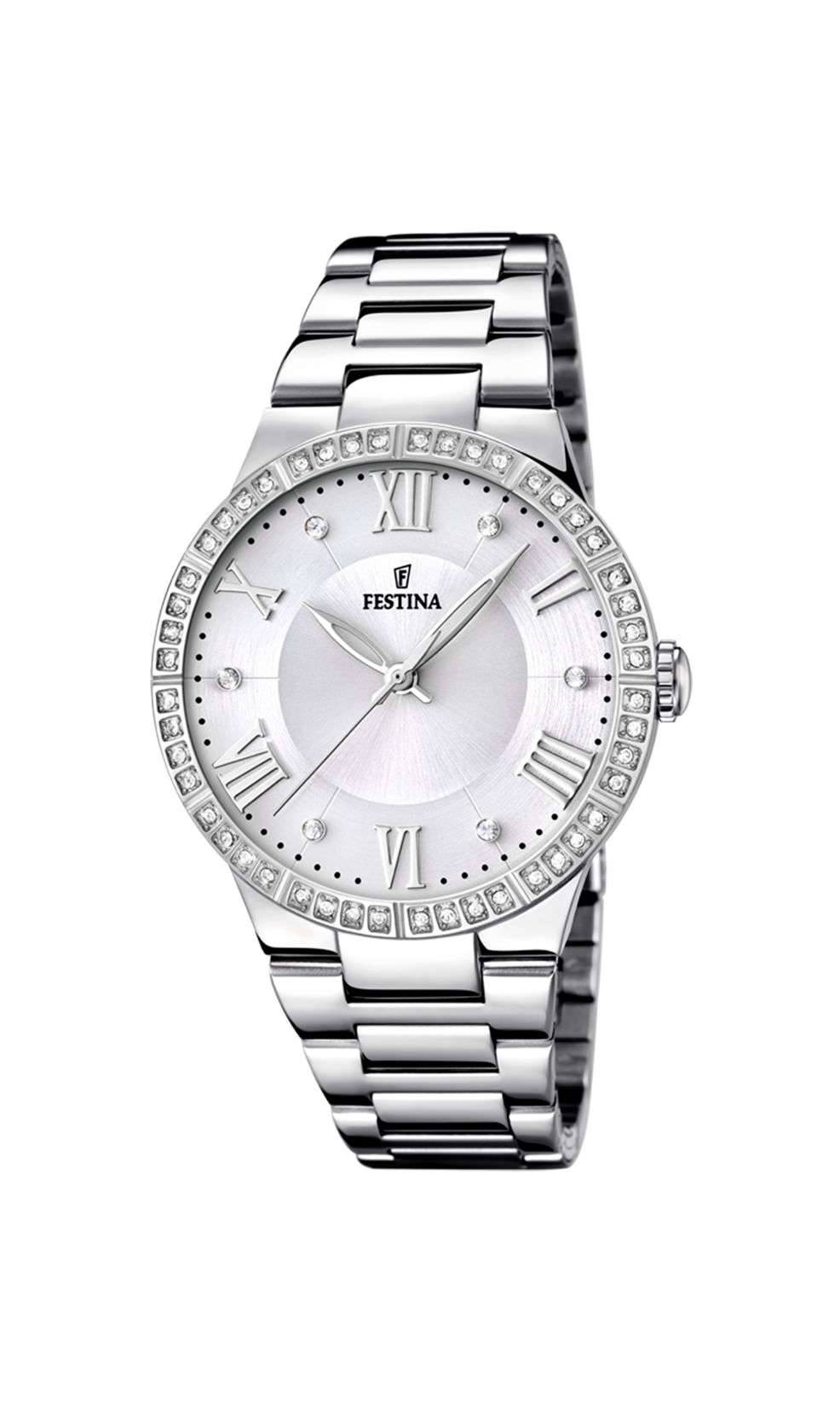OROLOGIO FESTINA BOYFRIEND F16719/1 BIANCO CON CINTURINO IN ACCIAIO, DONNA