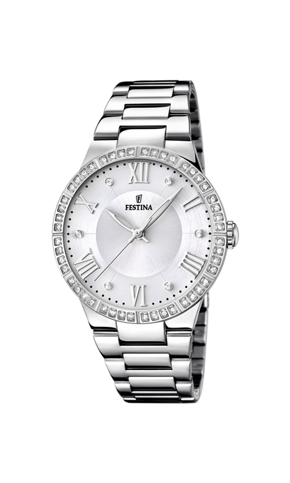 OROLOGIO FESTINA BOYFRIEND F16719/1 BIANCO CON CINTURINO IN ACCIAIO, DONNA