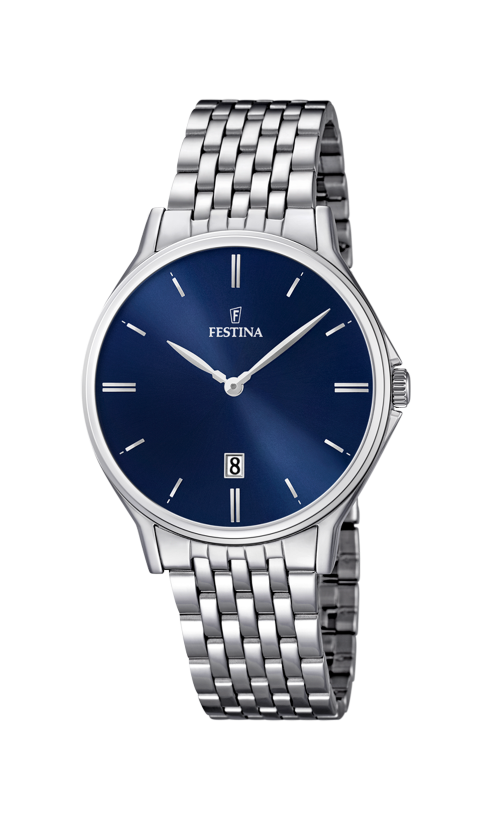 OROLOGIO FESTINA CLASSICS F16744/3 BLU CON CINTURINO IN ACCIAIO, UOMO