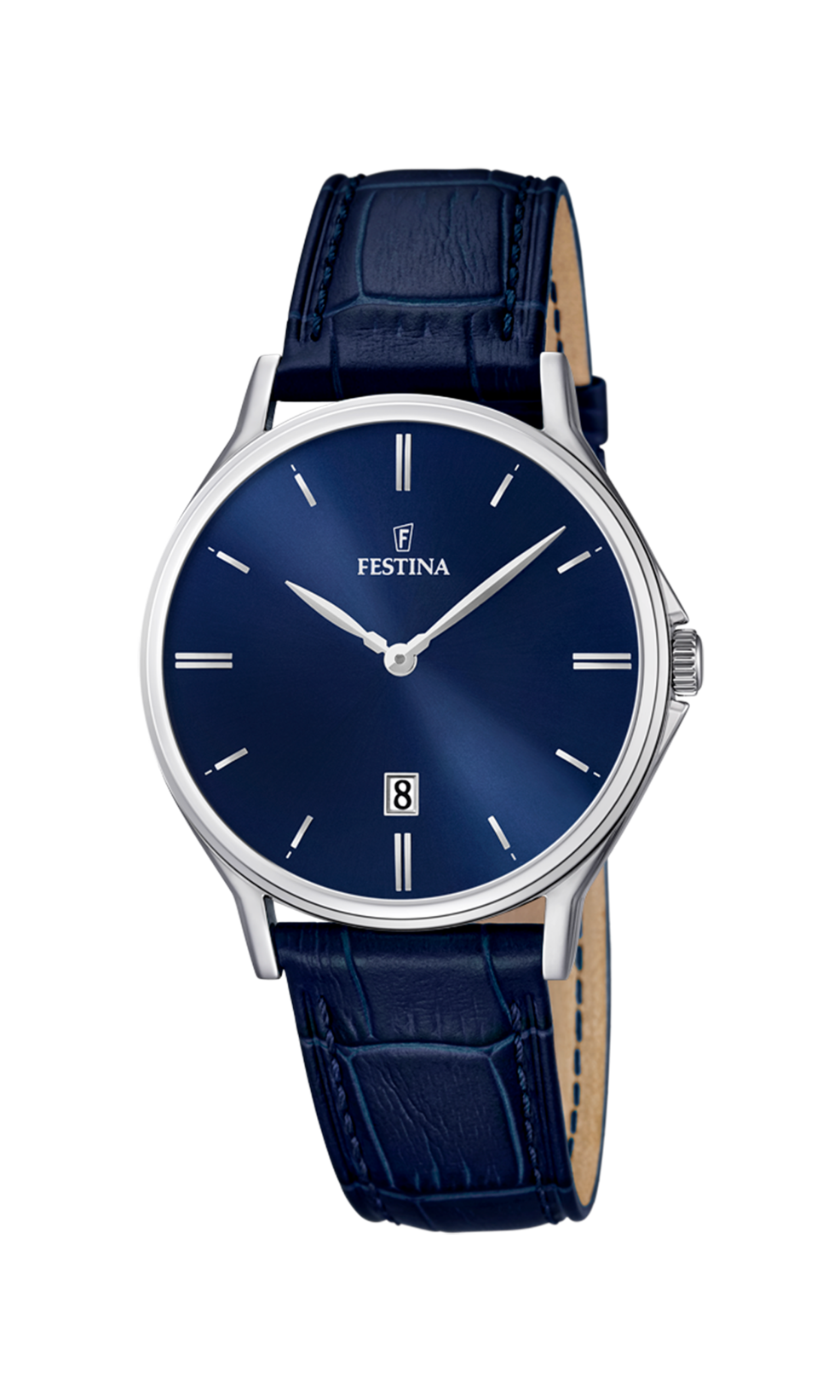 OROLOGIO FESTINA CLASSICS F16745/3 BLU CON CINTURINO IN PELLE, UOMO