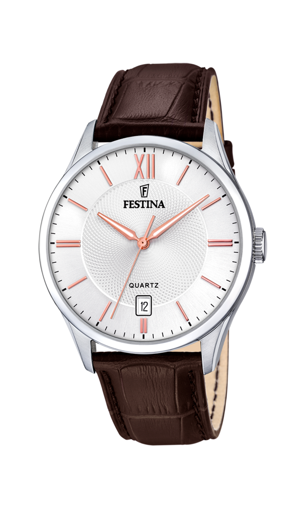 OROLOGIO FESTINA CLASSICS F20426/4 BIANCO CON CINTURINO IN PELLE, UOMO