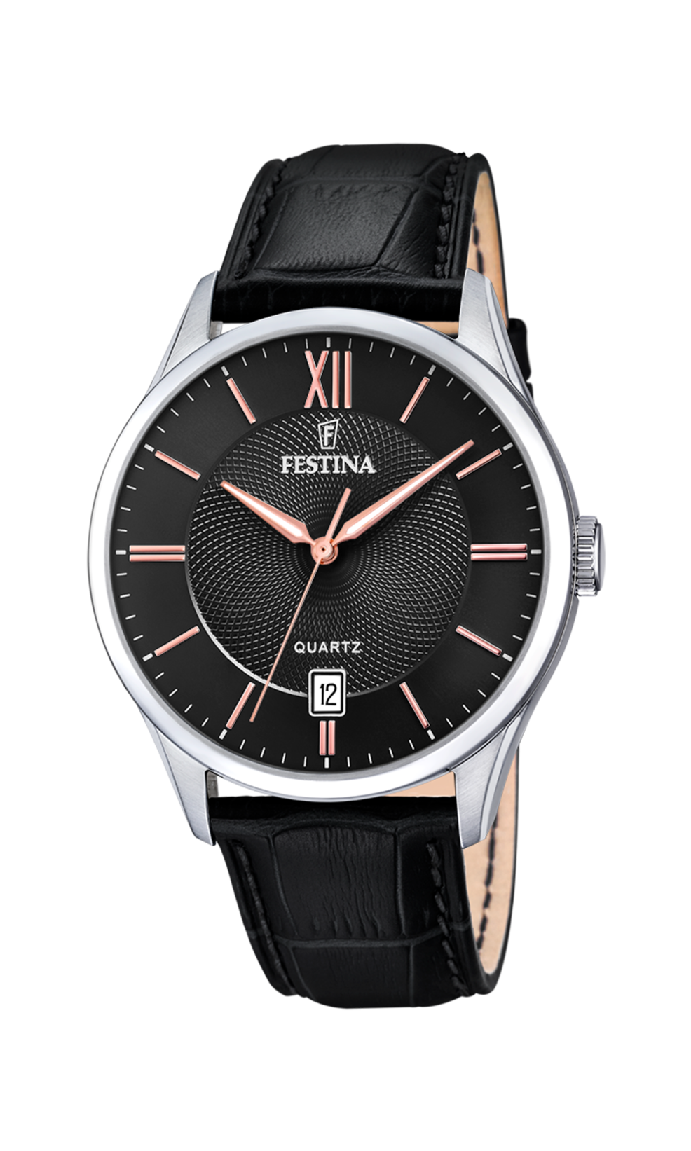 OROLOGIO FESTINA CLASSICS F20426/6 NERO CINTURINO IN PELLE, UOMO