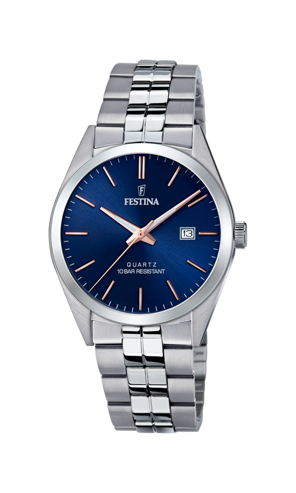 OROLOGIO FESTINA CLASSICS F20437/B BLU CON CINTURINO IN ACCIAIO, UOMO