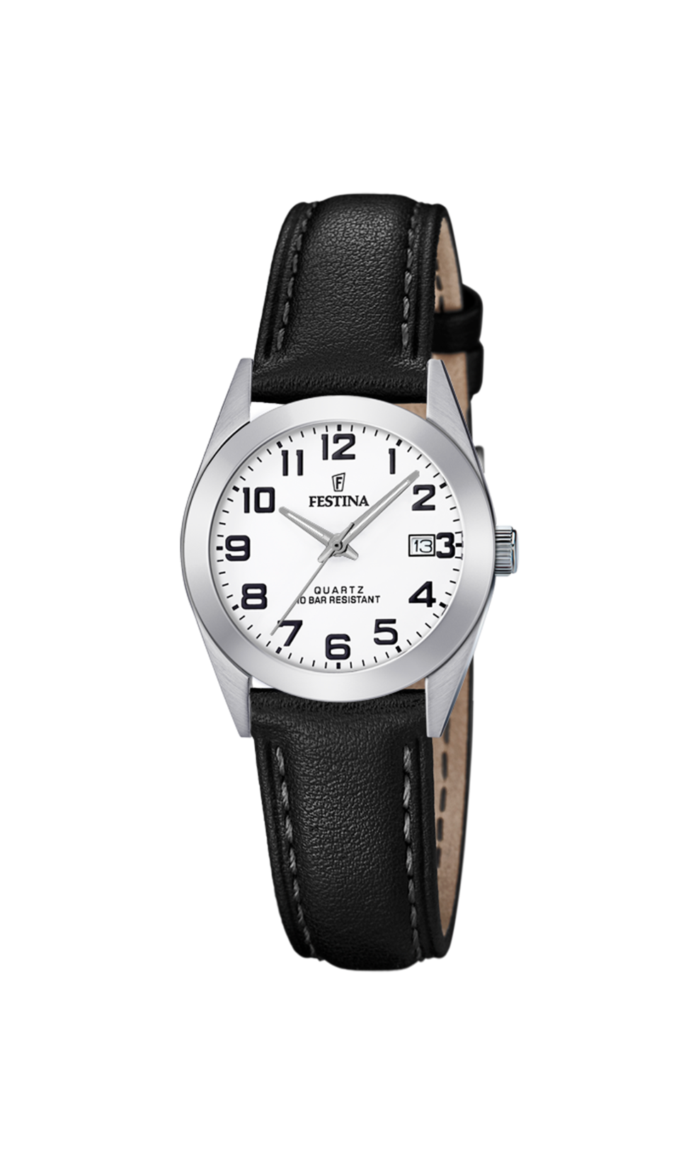 OROLOGIO FESTINA CLASSICS F20447/1 BIANCO CON CINTURINO IN PELLE, DONNA