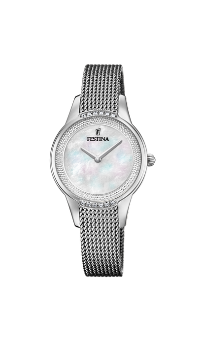 OROLOGIO FESTINA MADEMOISELLE F20494/4 BEIGE CINTURINO IN ACCIAIO INOSSIDABILE 316L, DONNA