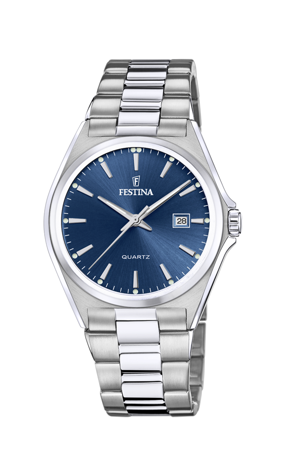 OROLOGIO FESTINA CLASSICO IN ACCIAIO F20552/3 BLU CON CINTURINO IN ACCIAIO, UOMO