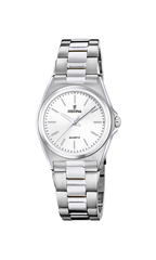OROLOGIO FESTINA CLASSICS F20553/2 BIANCO CON CINTURINO IN ACCIAIO, DONNA