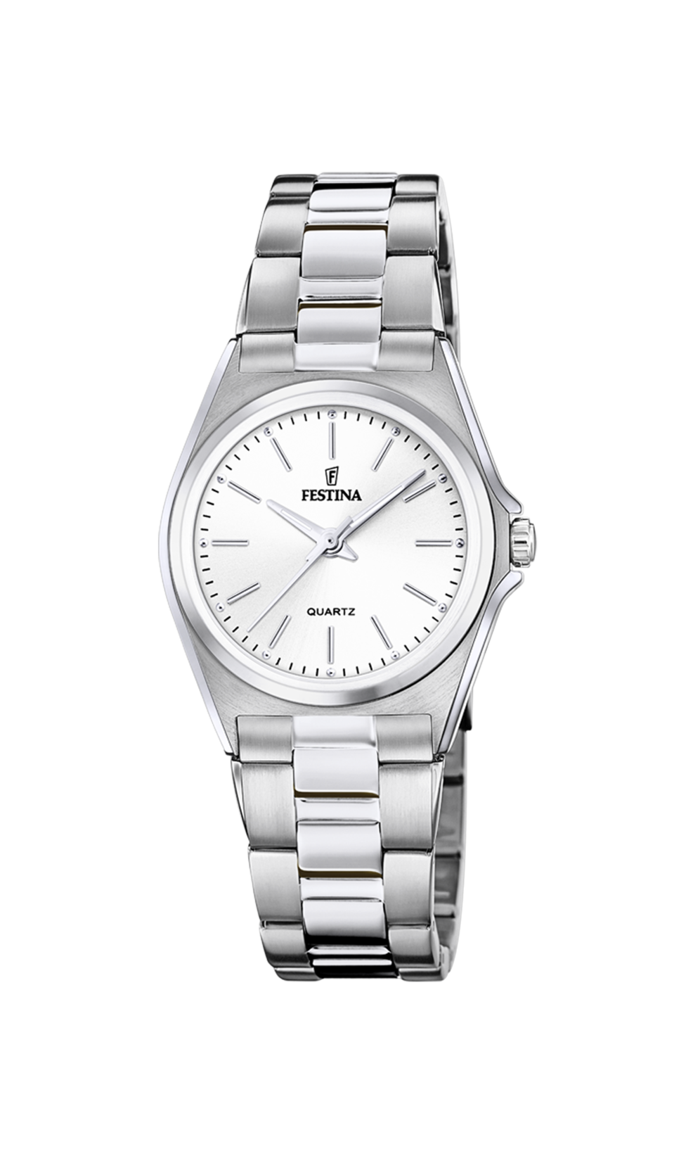 OROLOGIO FESTINA CLASSICS F20553/2 BIANCO CON CINTURINO IN ACCIAIO, DONNA