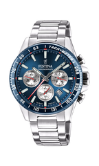 OROLOGIO FESTINA F20560/2 BLU CINTURINO IN ACCIAIO, UOMO