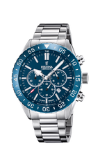OROLOGIO FESTINA F20575/2 BLU CINTURINO IN ACCIAIO, UOMO