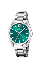 OROLOGIO FESTINA F20622/C COLLEZIONE ALLEGRIA, CINTURINO IN ACCIAIO VERDE, DONNA.