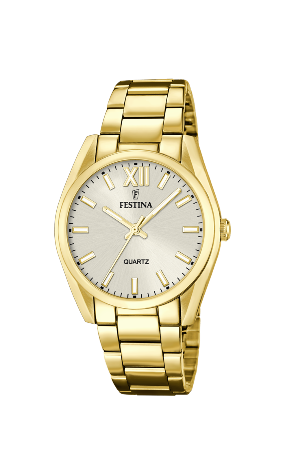 OROLOGIO FESTINA F20640/1 CHAMPAGNE CINTURINO IN ACCIAIO INOSSIDABILE 316L, DONNA