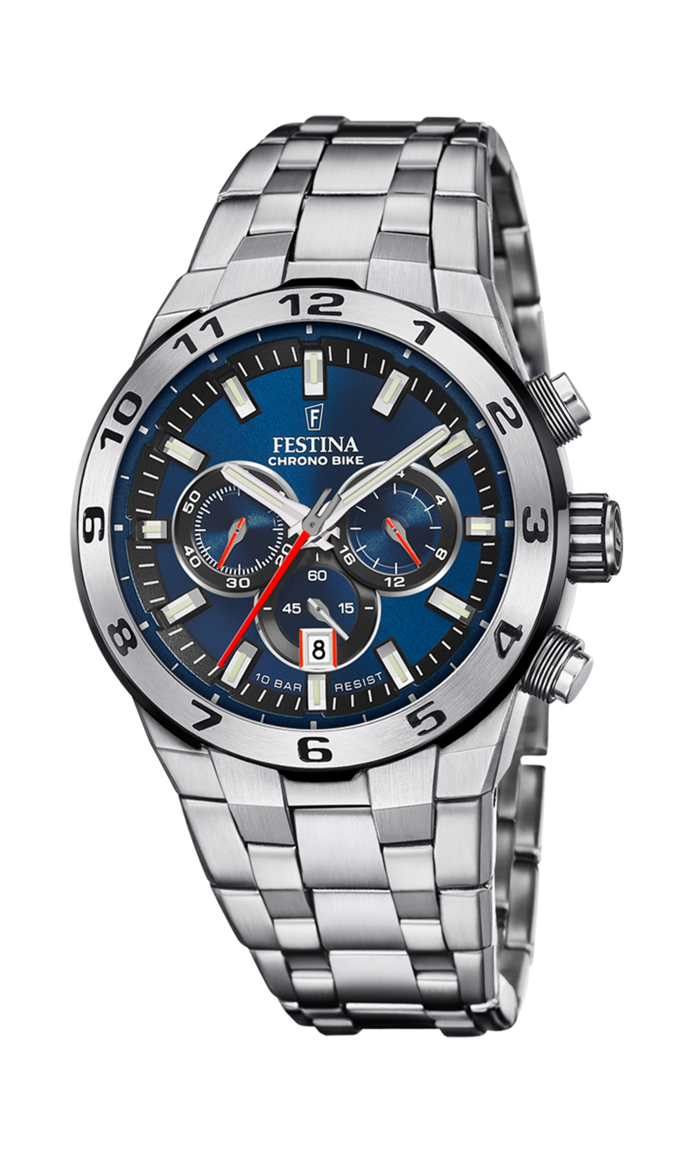 OROLOGIO DA UOMO FESTINA CHRONO BIKE BLU CON CINTURINO IN ACCIAIO F20670/1