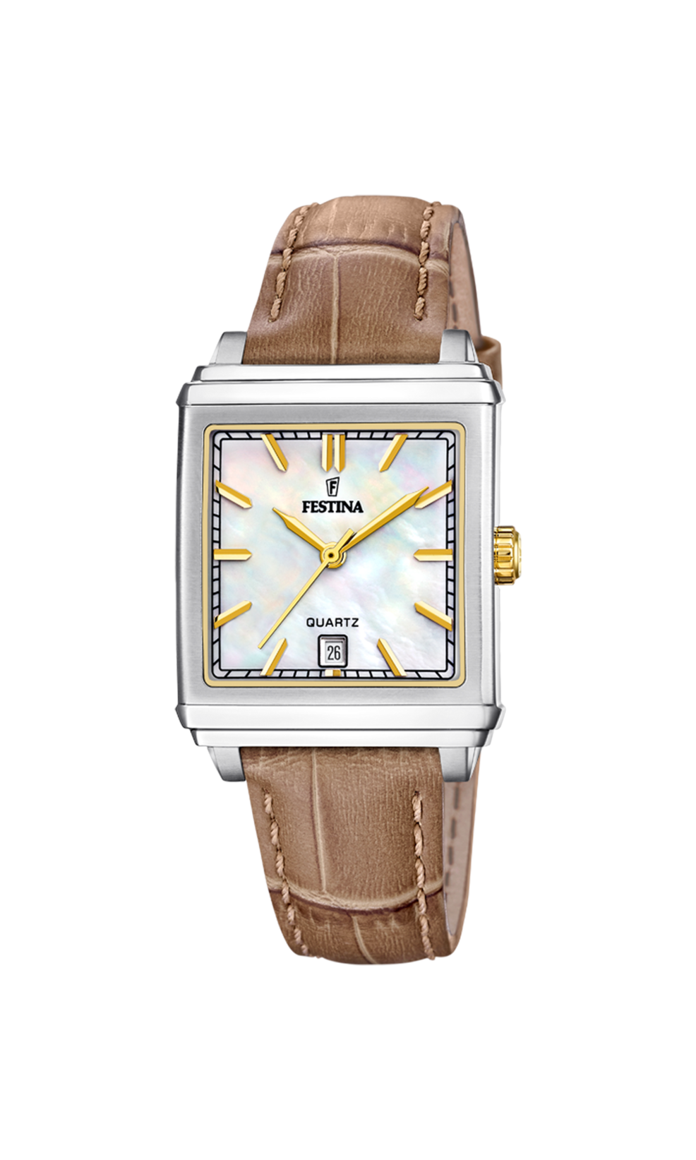 OROLOGIO FESTINA F20682/4 BEIGE CINTURINO IN PELLE, DONNA