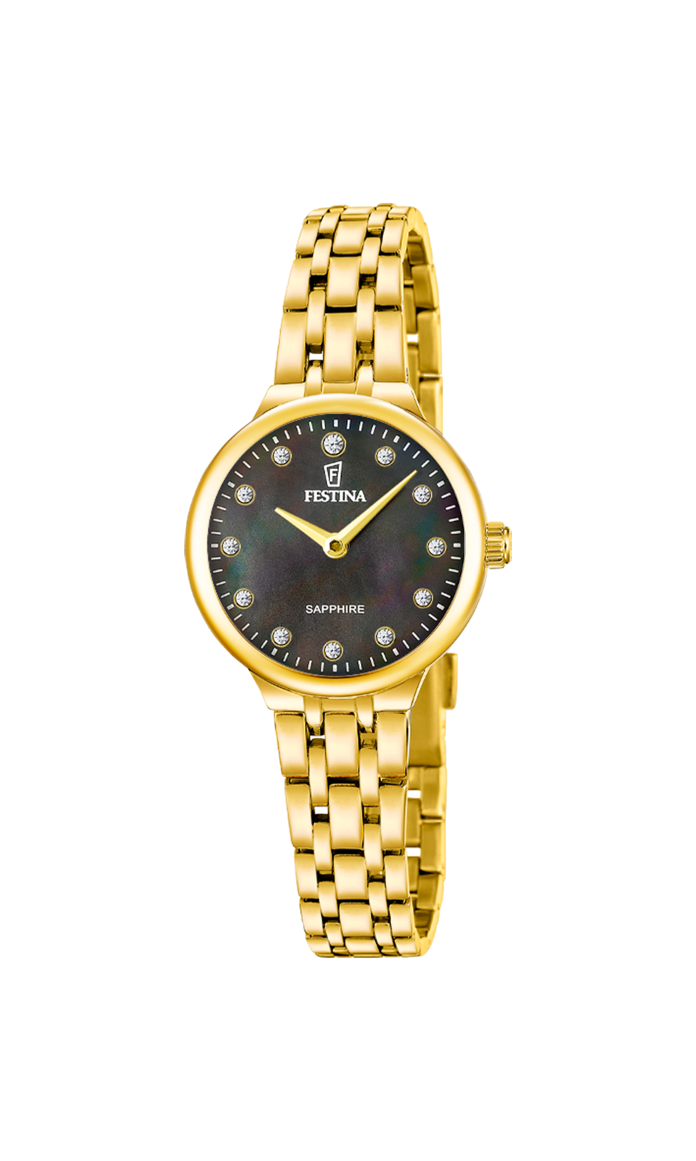 OROLOGIO FESTINA MADEMOISELLE F20745/4 NERO CINGHIA ACCIAIO INOSSIDABILE, DONNA