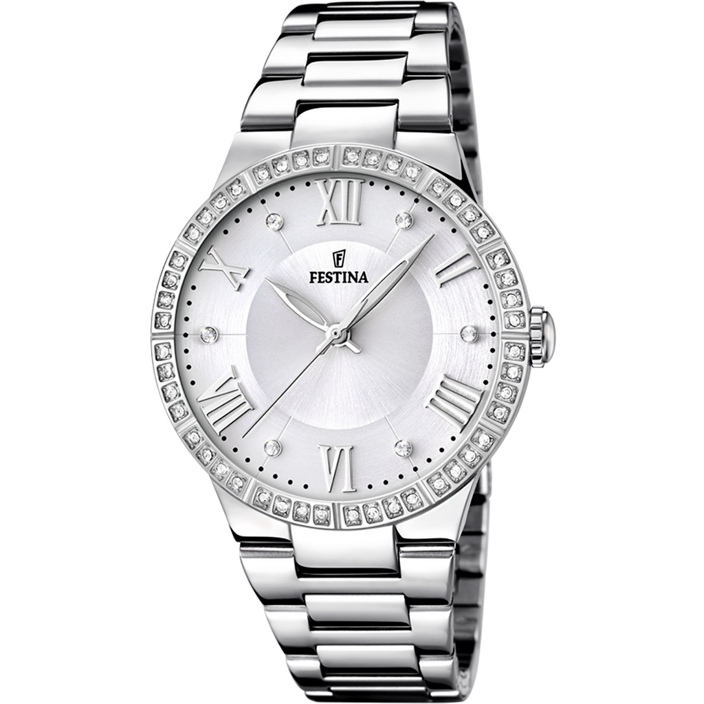 OROLOGIO FESTINA BOYFRIEND F16719/1 BIANCO CON CINTURINO IN ACCIAIO, DONNA