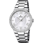 OROLOGIO FESTINA BOYFRIEND F16719/1 BIANCO CON CINTURINO IN ACCIAIO, DONNA