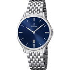 OROLOGIO FESTINA CLASSICS F16744/3 BLU CON CINTURINO IN ACCIAIO, UOMO