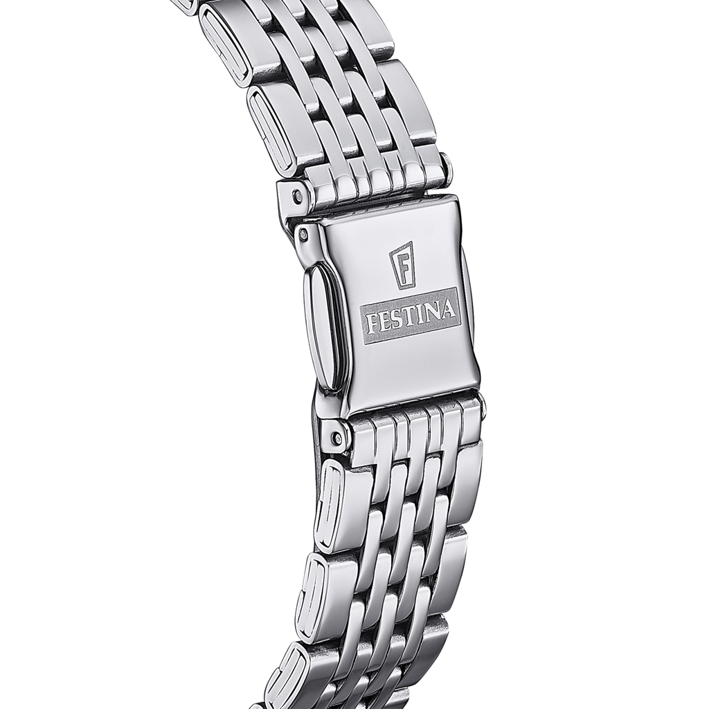 OROLOGIO FESTINA CLASSICS F16748/2 BIANCO CINTURINO IN ACCIAIO, DONNA
