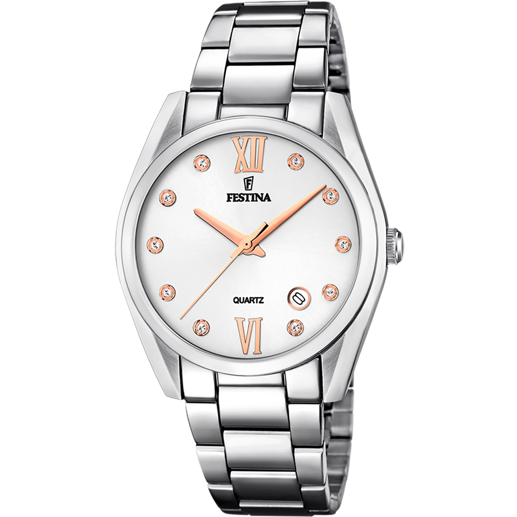 OROLOGIO FESTINA BOYFRIEND F16790/A ARGENTO CON CINTURINO IN ACCIAIO, DONNA