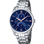 OROLOGIO FESTINA RETRO F16822/3 BLU CON CINTURINO IN ACCIAIO, UOMO