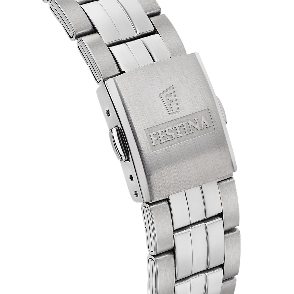 OROLOGIO FESTINA RETRO F16822/3 BLU CON CINTURINO IN ACCIAIO, UOMO