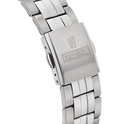 OROLOGIO FESTINA RETRO F16822/3 BLU CON CINTURINO IN ACCIAIO, UOMO