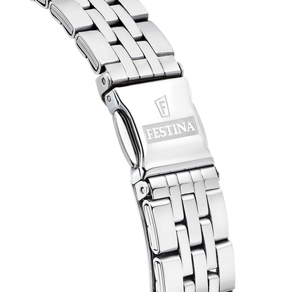 OROLOGIO FESTINA MADEMOISELLE F16867/4 AZZURO CINTURINO IN ACCIAIO INOSSIDABILE 316L, DONNA