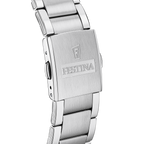 OROLOGIO FESTINA TIMELESS CHRONOGRAPH F20343/1 ARGENTO CON CINTURINO IN ACCIAIO, UOMO.