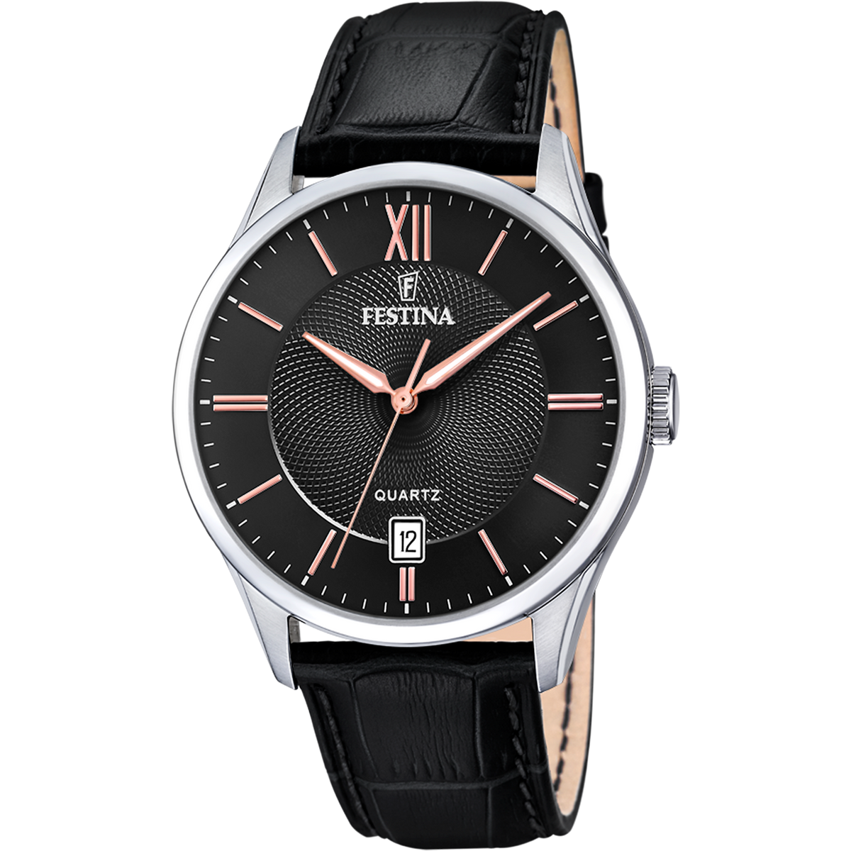 OROLOGIO FESTINA CLASSICS F20426/6 NERO CINTURINO IN PELLE, UOMO