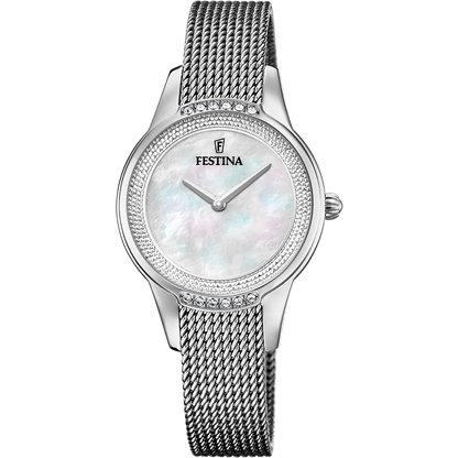 OROLOGIO FESTINA MADEMOISELLE F20494/4 BEIGE CINTURINO IN ACCIAIO INOSSIDABILE 316L, DONNA