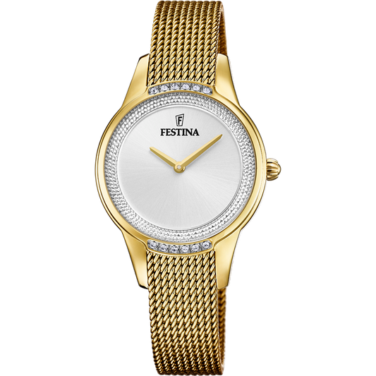 OROLOGIO FESTINA MADEMOISELLE F20495/1 ARGENTO CON CINTURINO IN ACCIAIO, DONNA