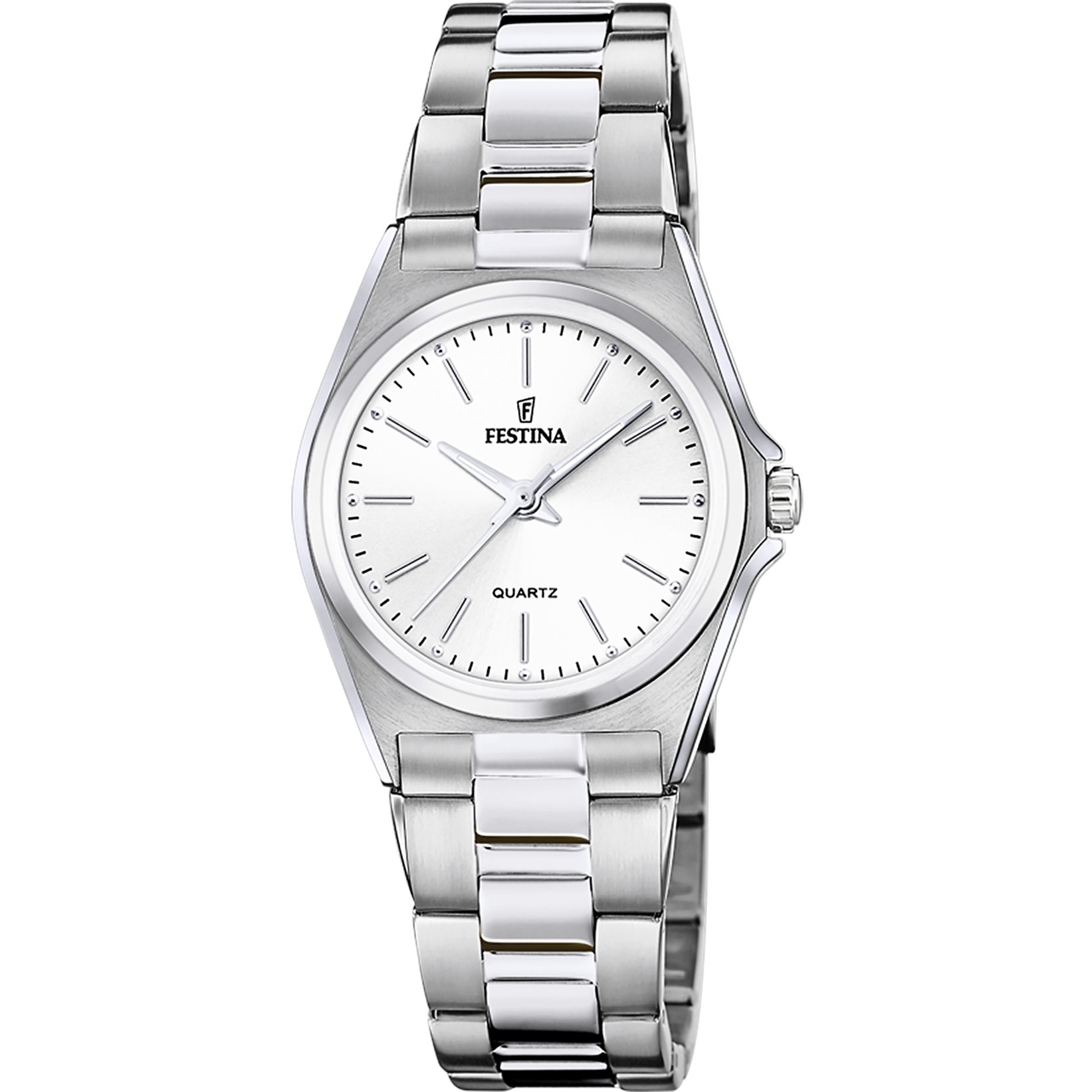 OROLOGIO FESTINA CLASSICS F20553/2 BIANCO CON CINTURINO IN ACCIAIO, DONNA