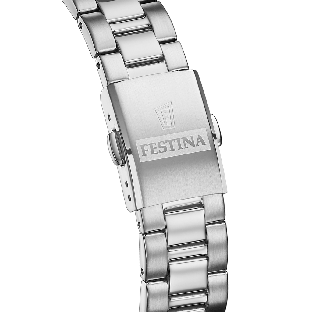 OROLOGIO FESTINA CLASSICS F20553/2 BIANCO CON CINTURINO IN ACCIAIO, DONNA