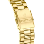 OROLOGIO FESTINA IN ACCIAIO CLASSICO F20555/2 BIANCO CINTURINO IN ACCIAIO, UOMO
