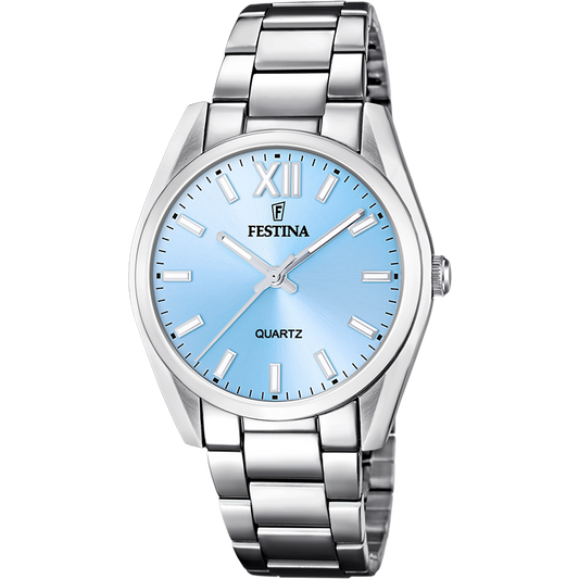 OROLOGIO FESTINA F20622/3 COLLEZIONE ALLEGRIA, CINTURINO IN ACCIAIO BLU, DONNA.