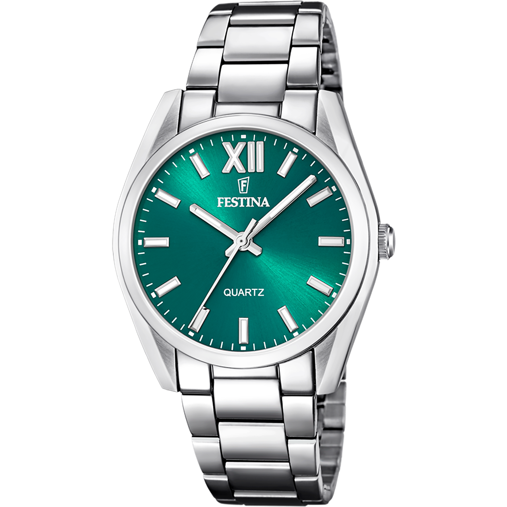 OROLOGIO FESTINA F20622/C COLLEZIONE ALLEGRIA, CINTURINO IN ACCIAIO VERDE, DONNA.