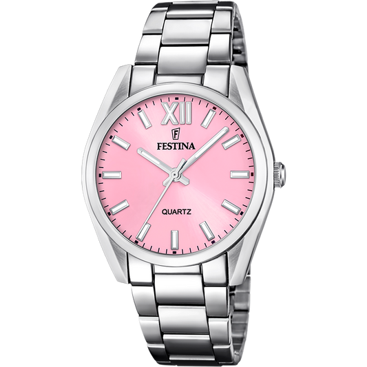OROLOGIO FESTINA F20622/M ROSA CINTURINO IN ACCIAIO INOSSIDABILE 316L, DONNA