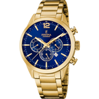 OROLOGIO FESTINA TIMELESS CRONOGRAFO F20633/2 BLU CON CINTURINO IN ACCIAIO INOSSIDABILE 316L, UOMO.