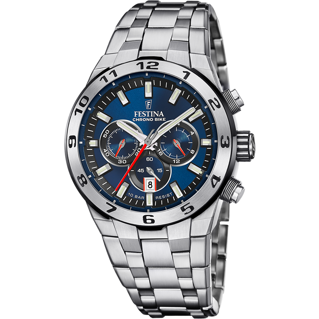 OROLOGIO DA UOMO FESTINA CHRONO BIKE BLU CON CINTURINO IN ACCIAIO F20670/1