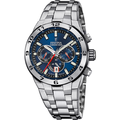 OROLOGIO DA UOMO FESTINA CHRONO BIKE BLU CON CINTURINO IN ACCIAIO F20670/1