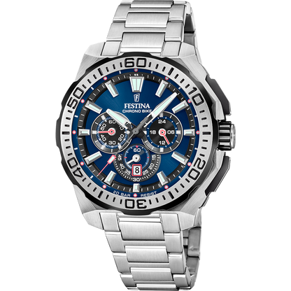 OROLOGIO DA UOMO FESTINA CHRONO BIKE F20724/2 BLU CINTURINO IN ACCIAIO